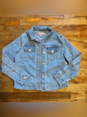 Kids Light Blue Denim Jacket BCBG Girls 10/12 Children